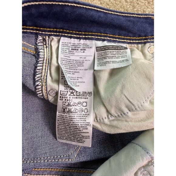 Levi's Bold Curve Jeans Women's 11M Low Rise Skinny Stretch Dark Wash C535 - Picture 8 of 15